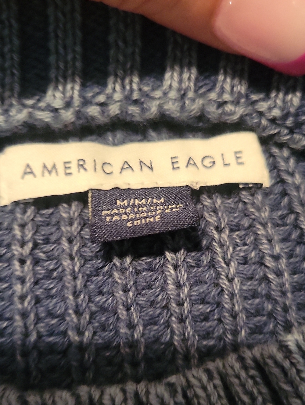 American Eagle Blue Sweater - Picture 4 of 6